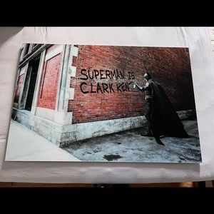 Superman is Clark Kent graffiti by Daniel Picardo
